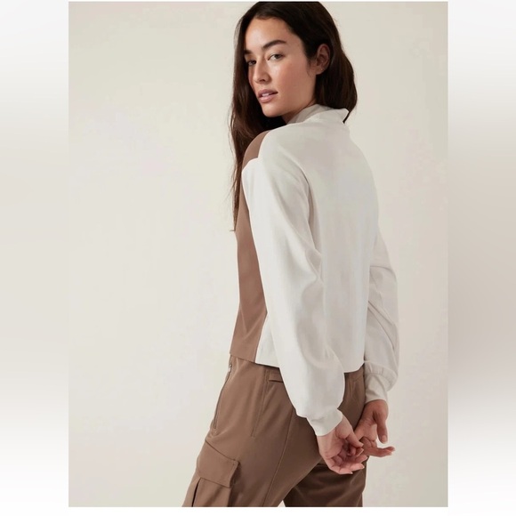 ATHLETA Venice Sweatshirt, Rustic Beige/Magnolia - Picture 2 of 5